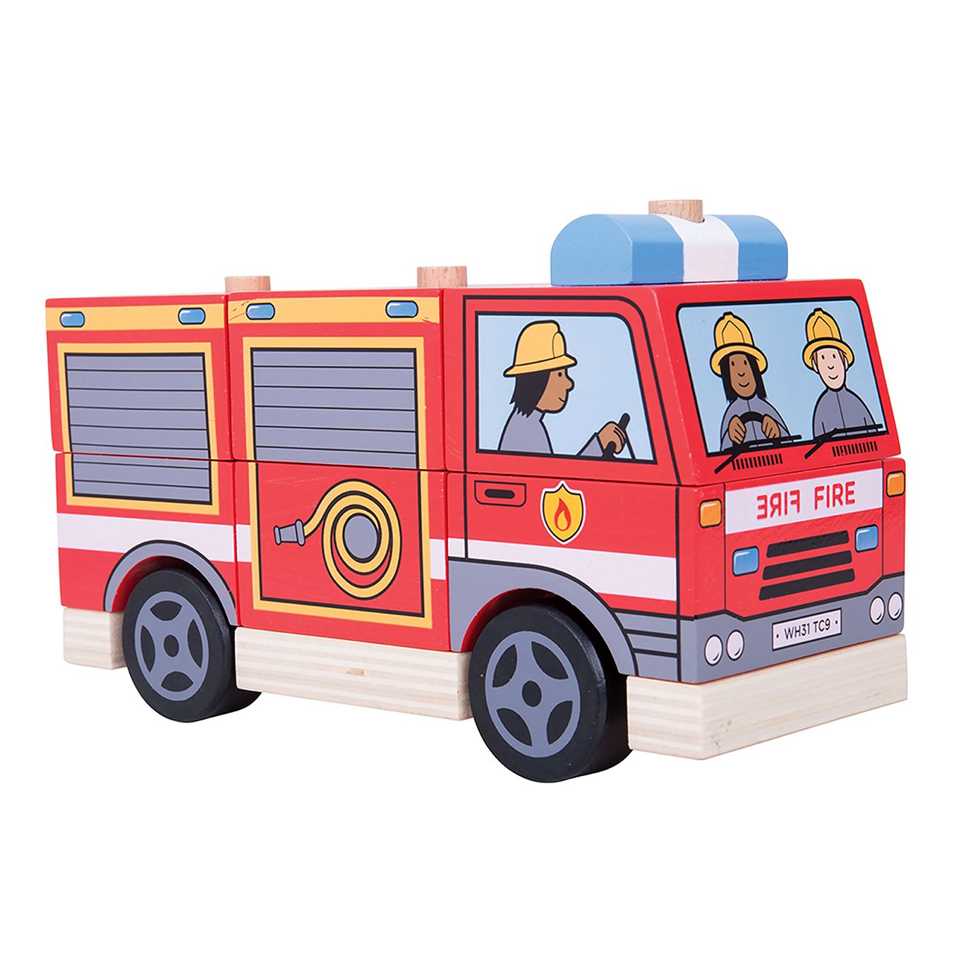 Baby Bigjigs Stacking Fire Engine