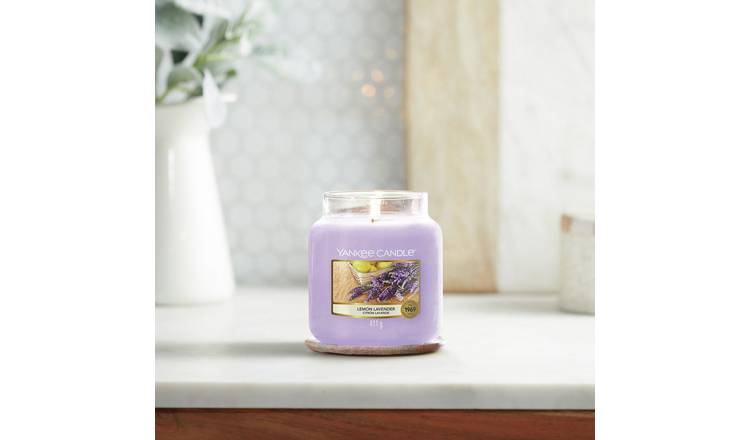 Buy Yankee Candle Medium Jar Candle Lemon Lavender Candles Argos