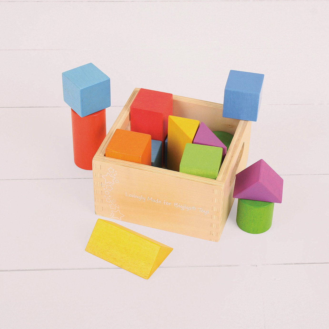 argos wooden building blocks