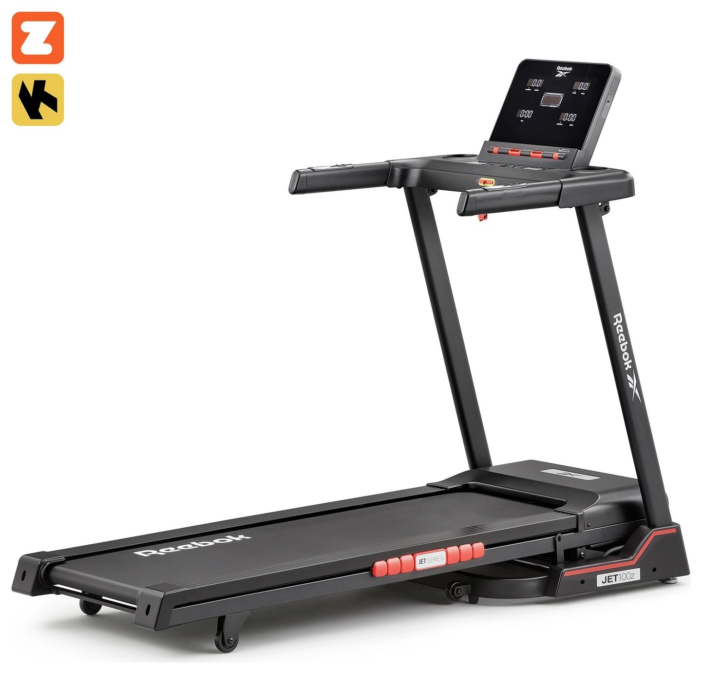 Reebok Jet 100z Folding Treadmill with Incline and Bluetooth