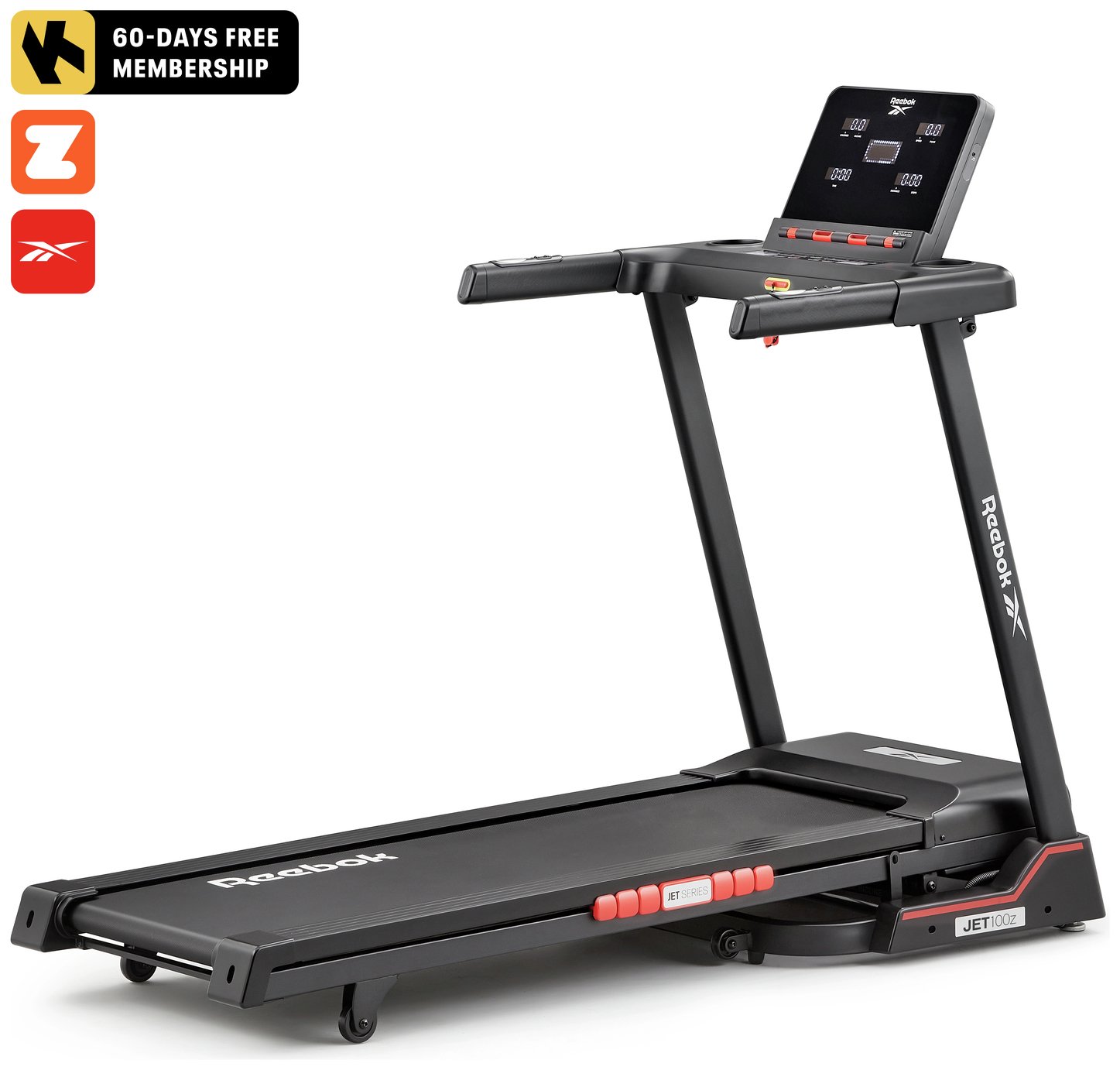 Reebok Jet 100z Folding Treadmill with Incline and Bluetooth