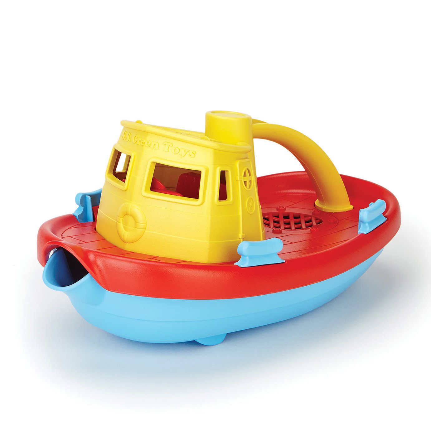 Green Toys Yellow Handle Tugboat