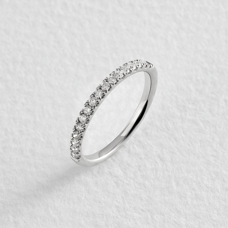 Revere 9ct White Gold 0.25ct Diamond Eternity Ring - N 0
