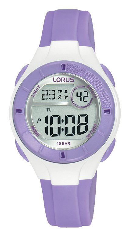 Lorus Ladies Purple Polyurethane Strap Watch