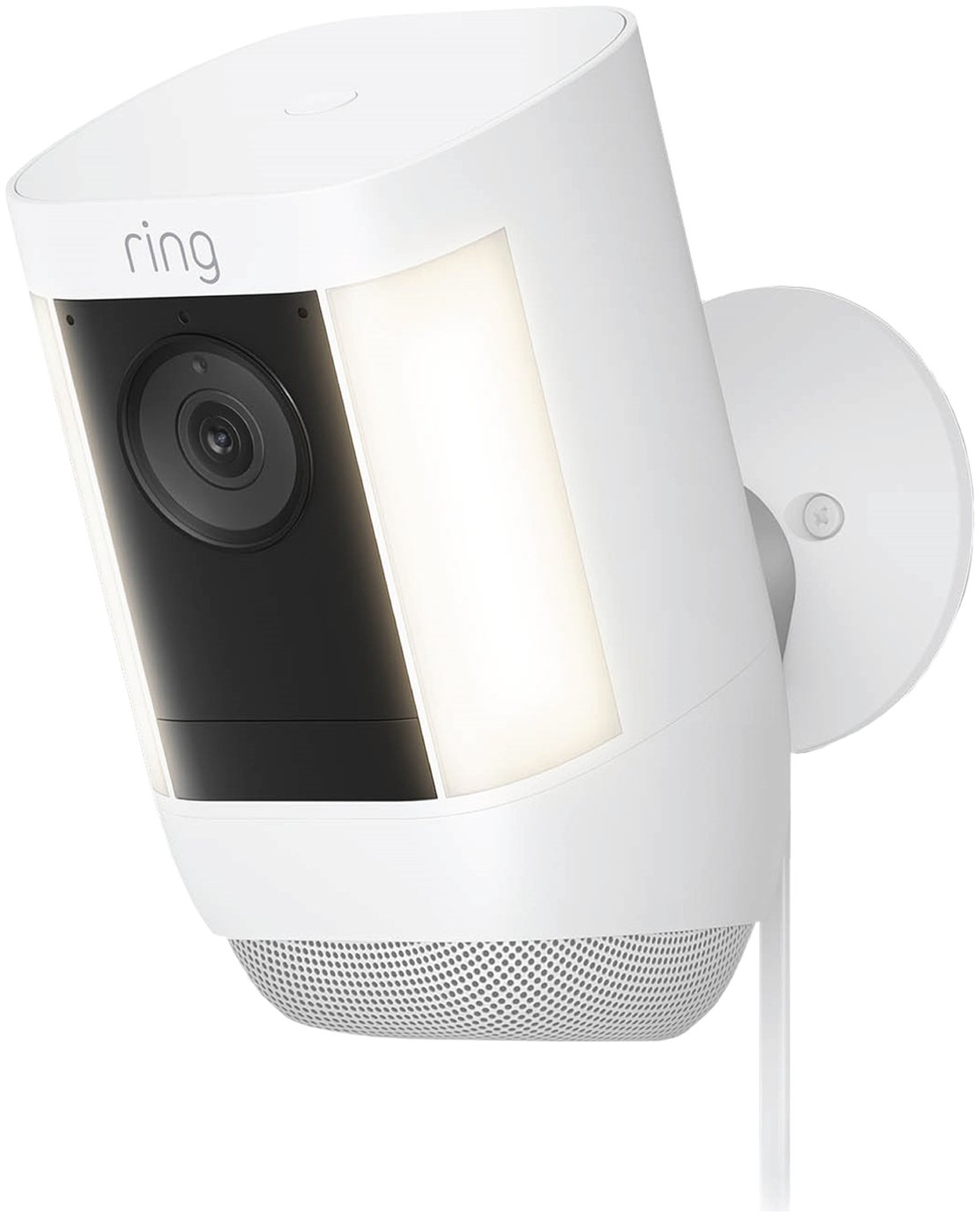 Ring Spotlight Cam Pro Plug In Security Camera- White