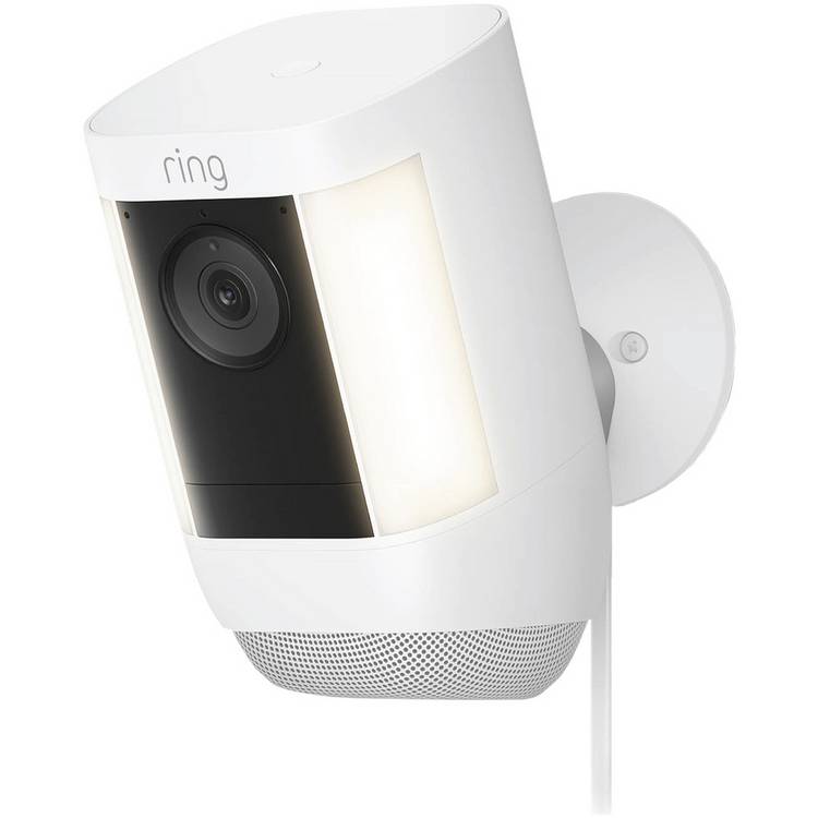 Ring Spotlight Cam Pro Plug In Security Camera- White 0