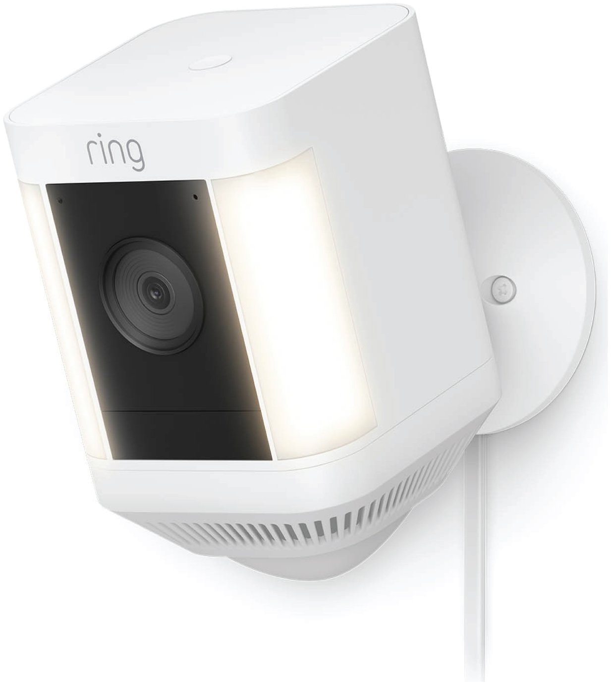 Ring Spotlight Cam Plus Plug In Security Camera - White