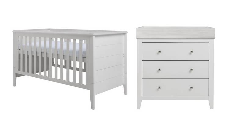 Buy Cuggl Canterbury 2 Piece Nursery Furniture Set Light Grey Nursery furniture sets Argos