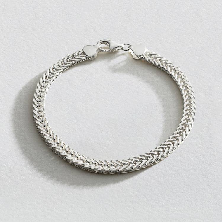 Revere Men's Sterling Silver Fox Tail Bracelet 0