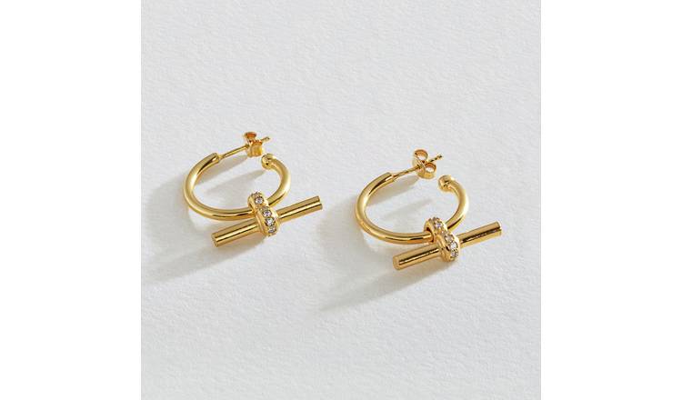 Gold drop hot sale earrings argos