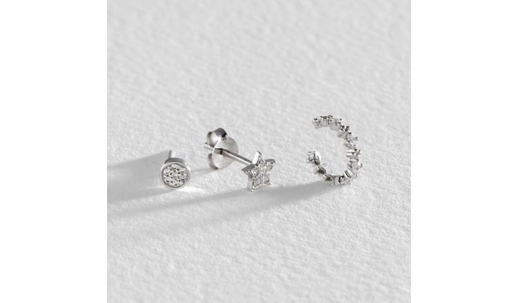 Argos stud on sale earrings set