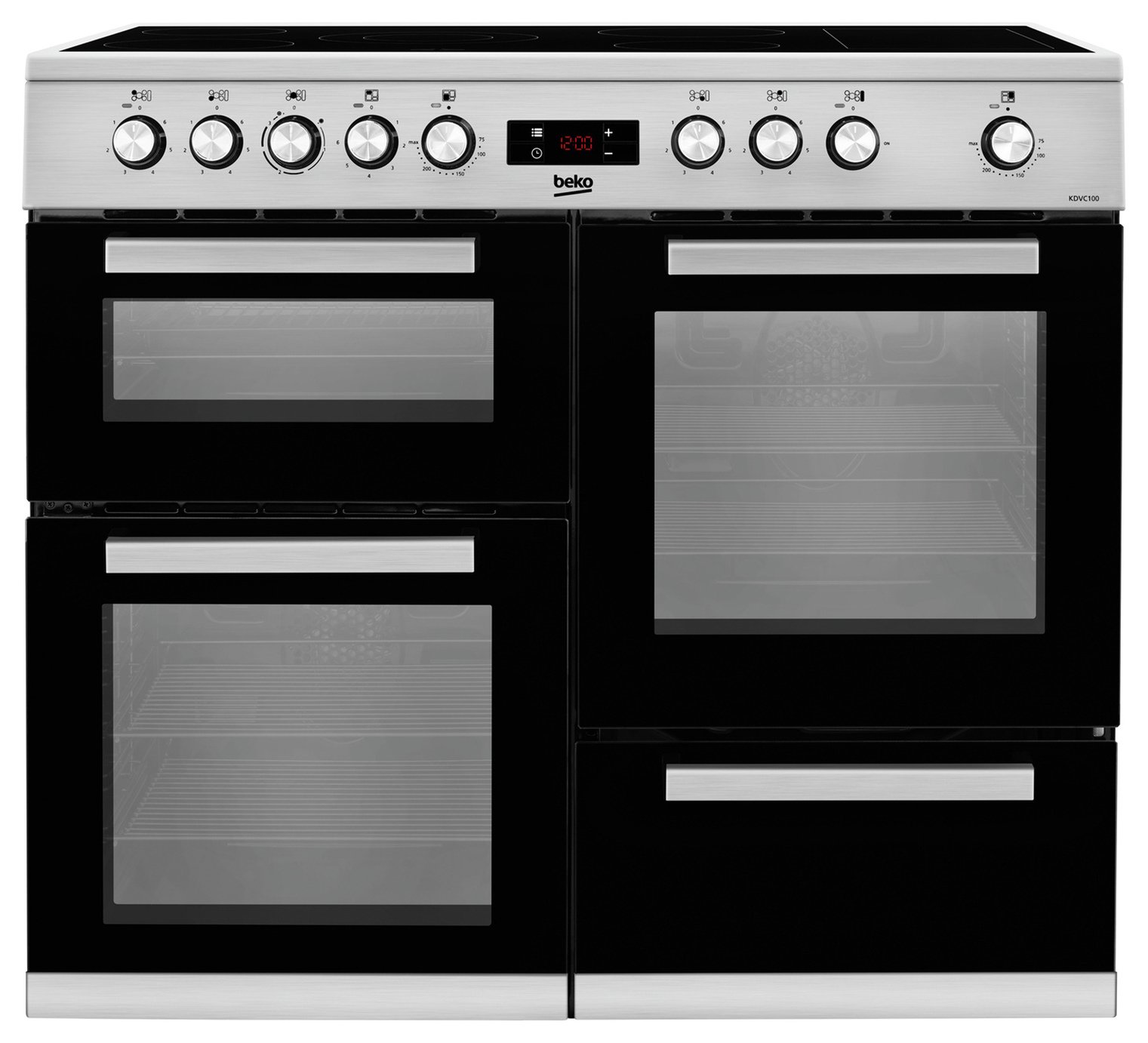 Beko KDVC100X 100cm Electric Range Cooker - Stainless Steel