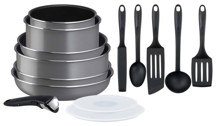 Dinner set Tefal Ingenio exception l6749402 10 items Kitchen set of pans  cookware set pans kitchen