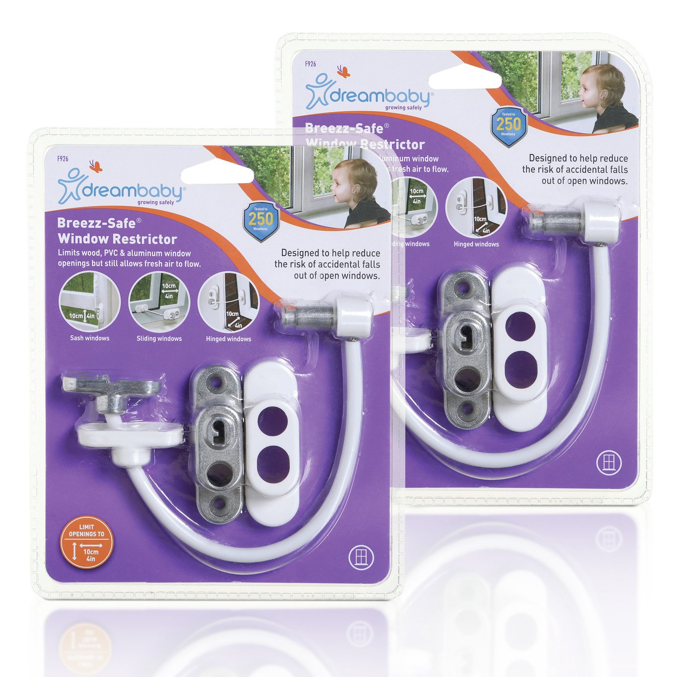 Dreambaby Breezz Safe Window Restrictor - 2 Pack