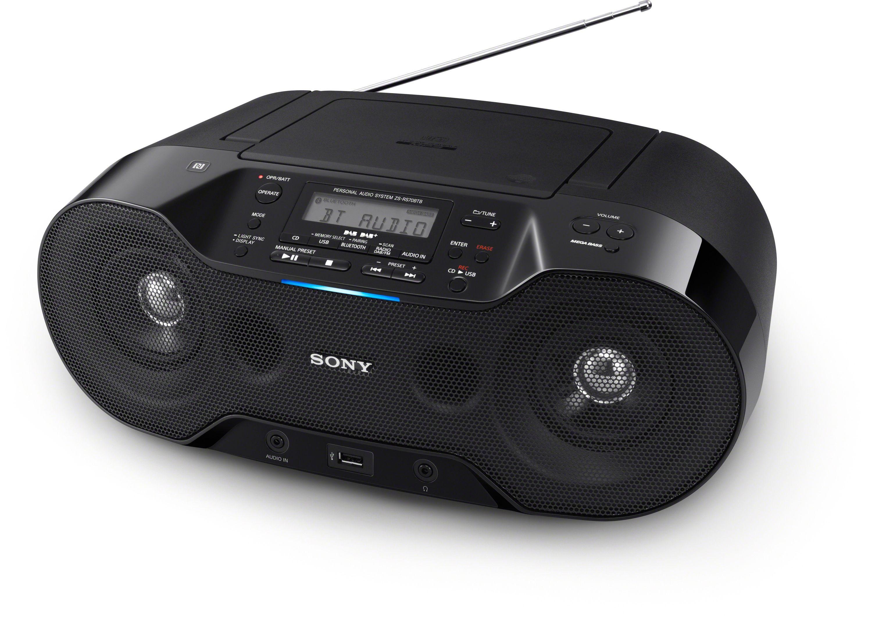 Sony ZS-RS70 Bluetooth DAB Boombox with CD Player