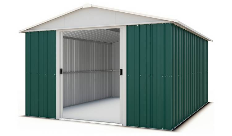 Yardmaster Deluxe Metal Shed with Support Frame - 10 x 10ft