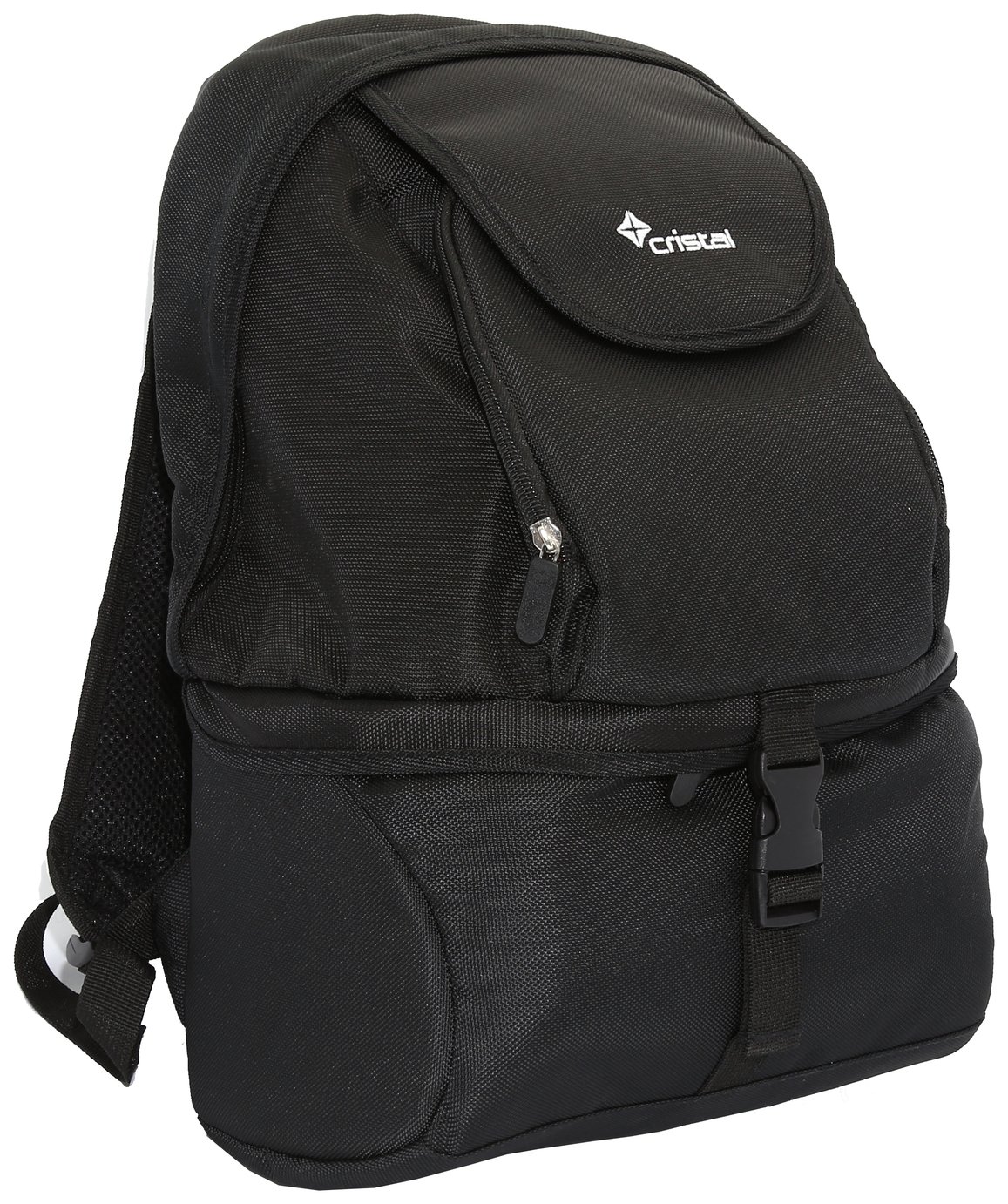 black camera backpack