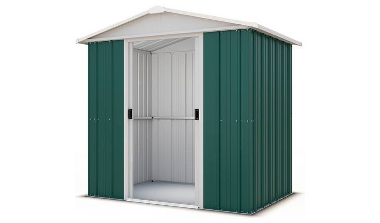 Yardmaster Deluxe Metal Shed with Support Frame - 6 x 4ft