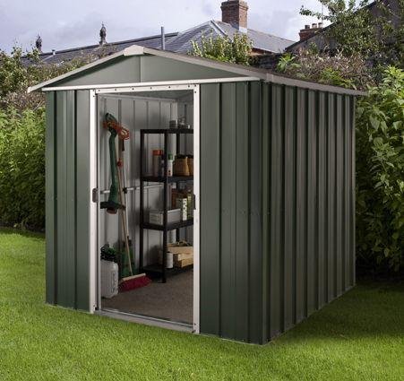 Yardmaster Deluxe Metal Shed with Support Frame - 6 x 4ft