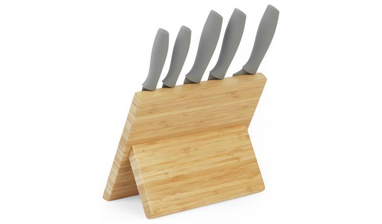 Buy Salter 5 piece Knife Block Set - Black, Knives and knife blocks