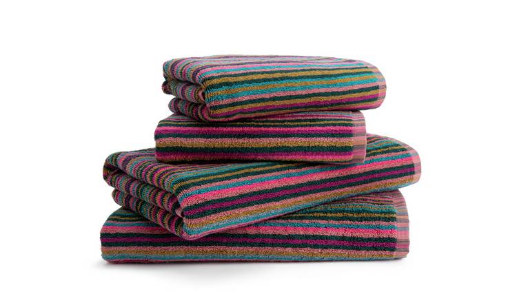 Buy Habitat Bright Stripe 4 Piece Towel Bale Multicoloured Argos