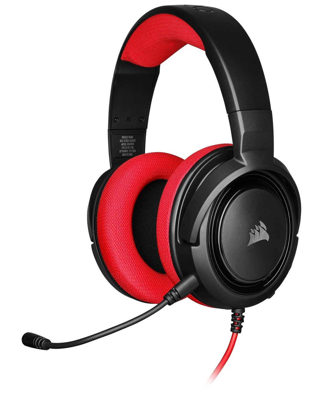 Corsair HS35 Xbox One, PS4, Switch, PC Headset - Red