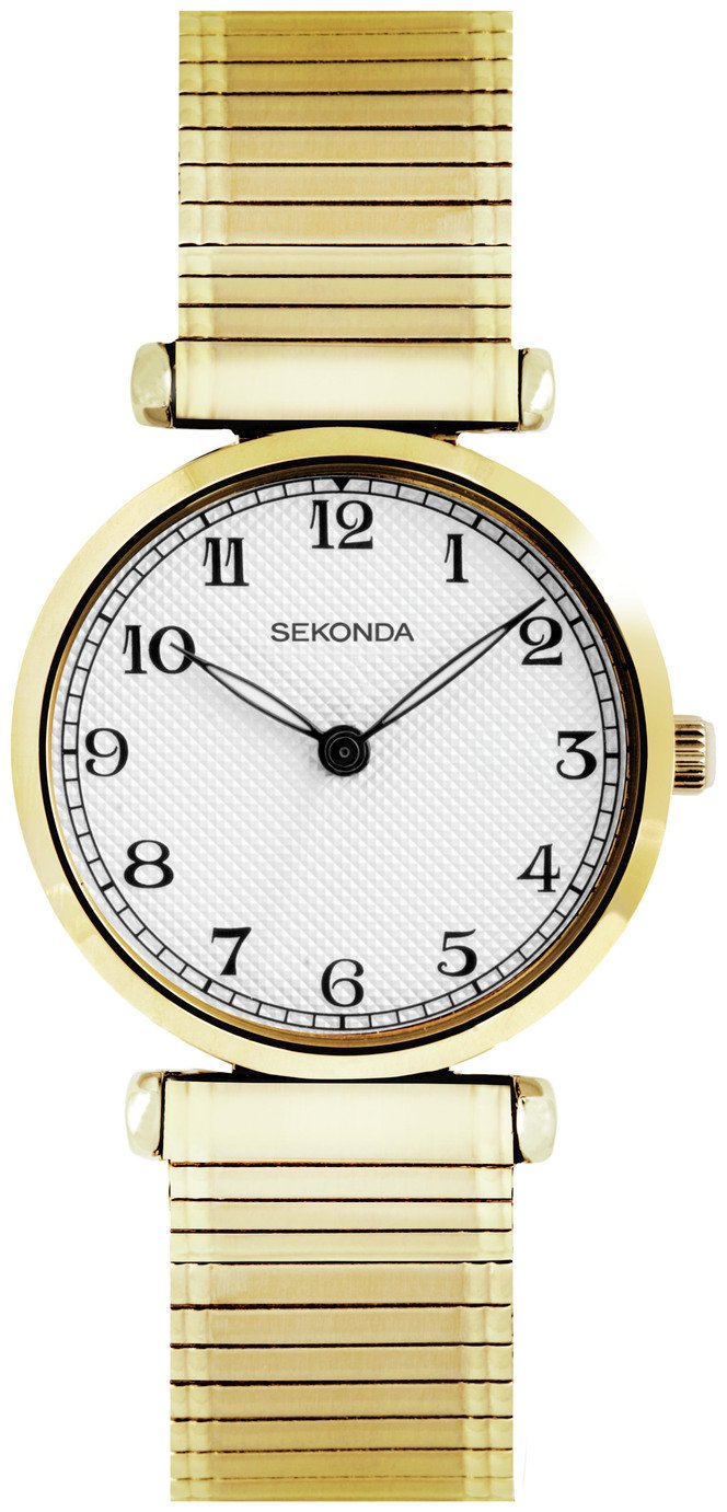 Sekonda Ladies Gold Coloured Expander Bracelet Watch