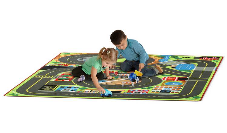 Buy Melissa Doug Jumbo Road Rug Playmat Toy Cars Vehicles