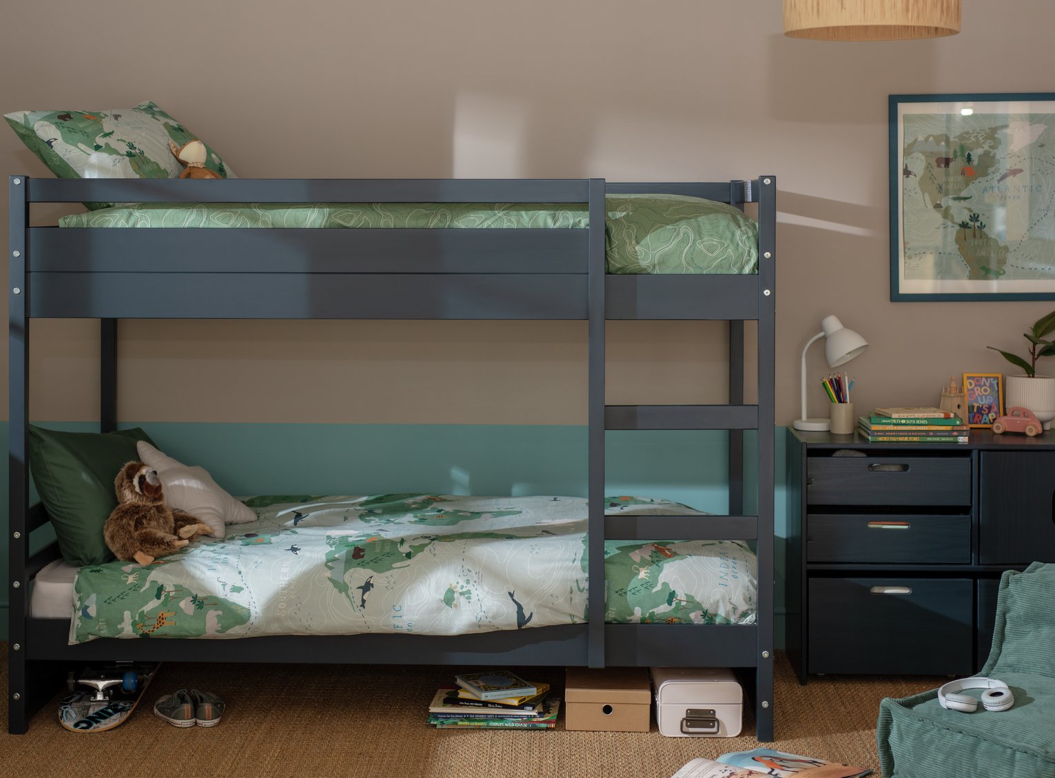 Habitat Rico Bunk Bed Frame - Blue