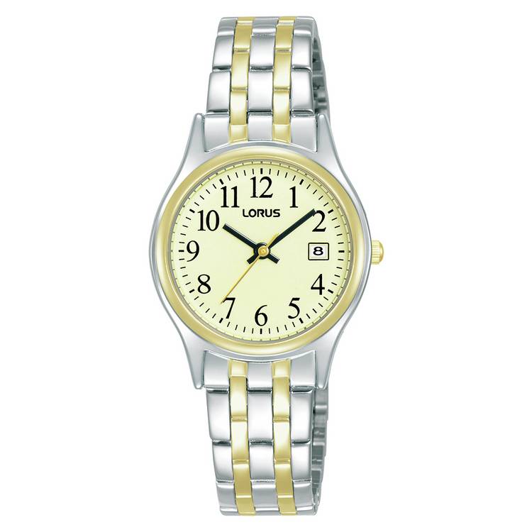 Lorus Ladies Two Tone Luminous Dial Watch 0