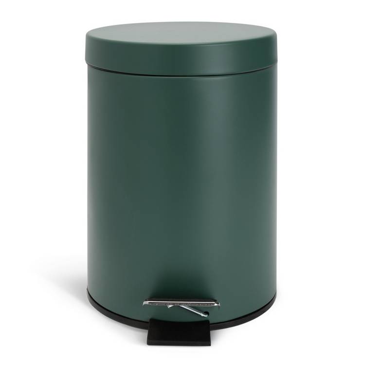 Home 3 Litre Pedal Bin - Dark Green 0