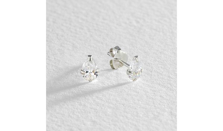 Cubic zirconia hot sale earrings argos