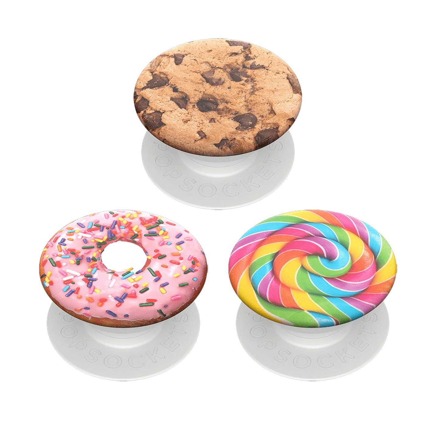 PopSockets Grip Mobile Phone Stand 3 Pack - Sweet Tooth