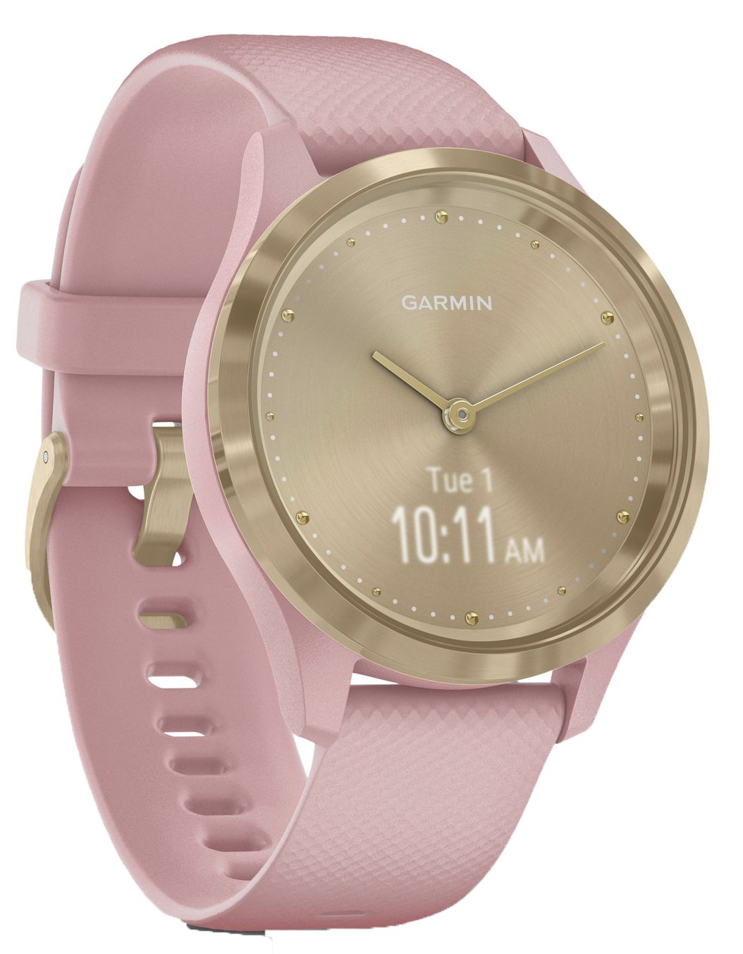 Garmin Vivomove 3S Smart Watch - Light Gold / Dust Rose Band