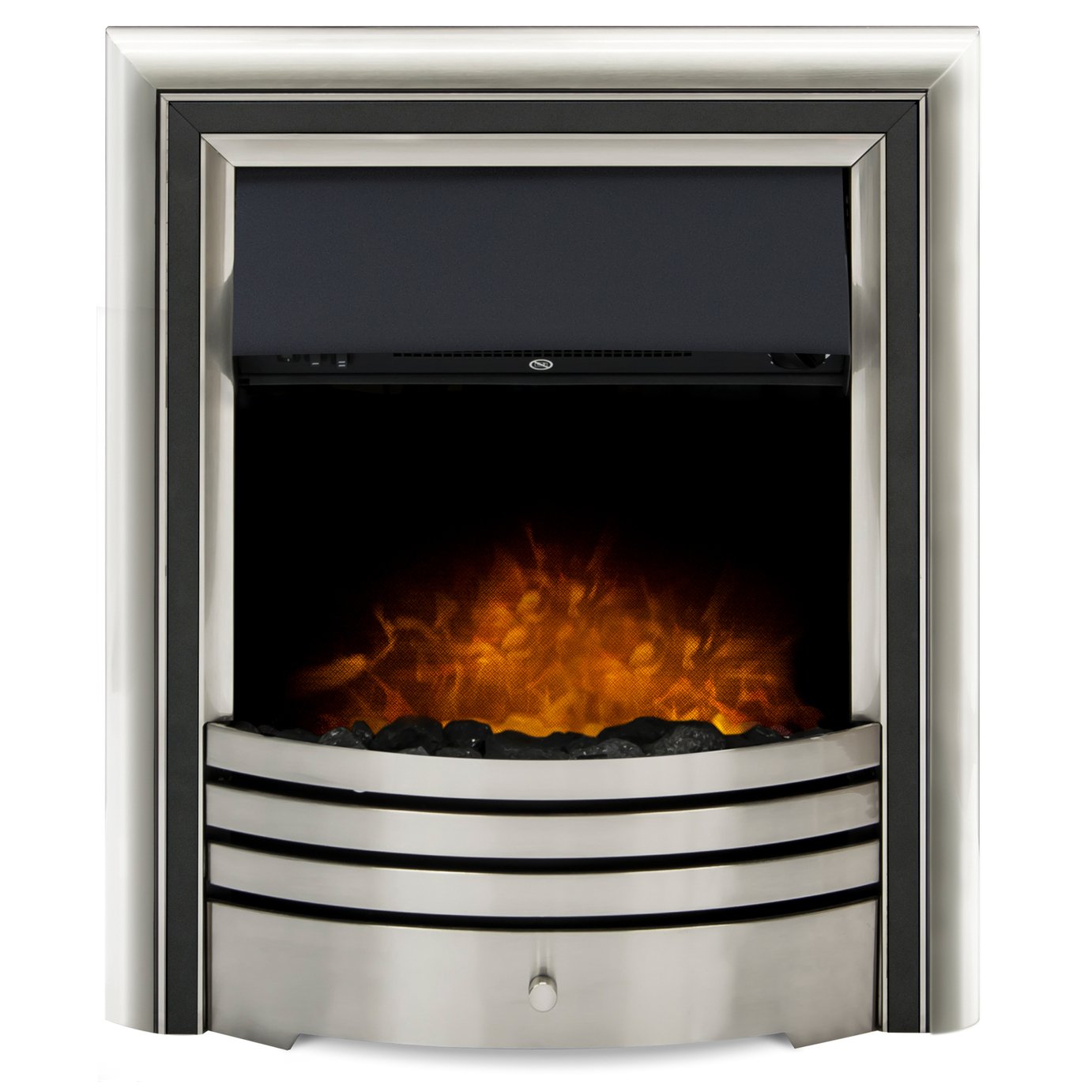 Adam Astralis 6 in 1 Electric Inset Fire – Chrome