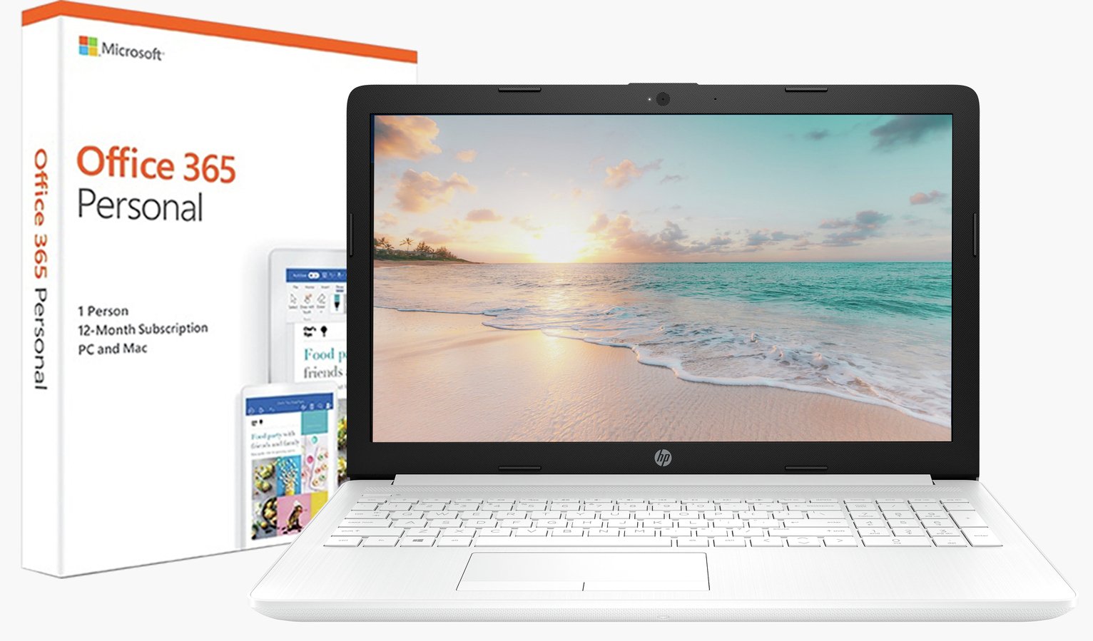 HP Stream 14 Inch A4 4GB 64GB Cloudbook - White