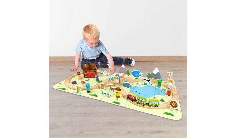 Argos wooden train sales track