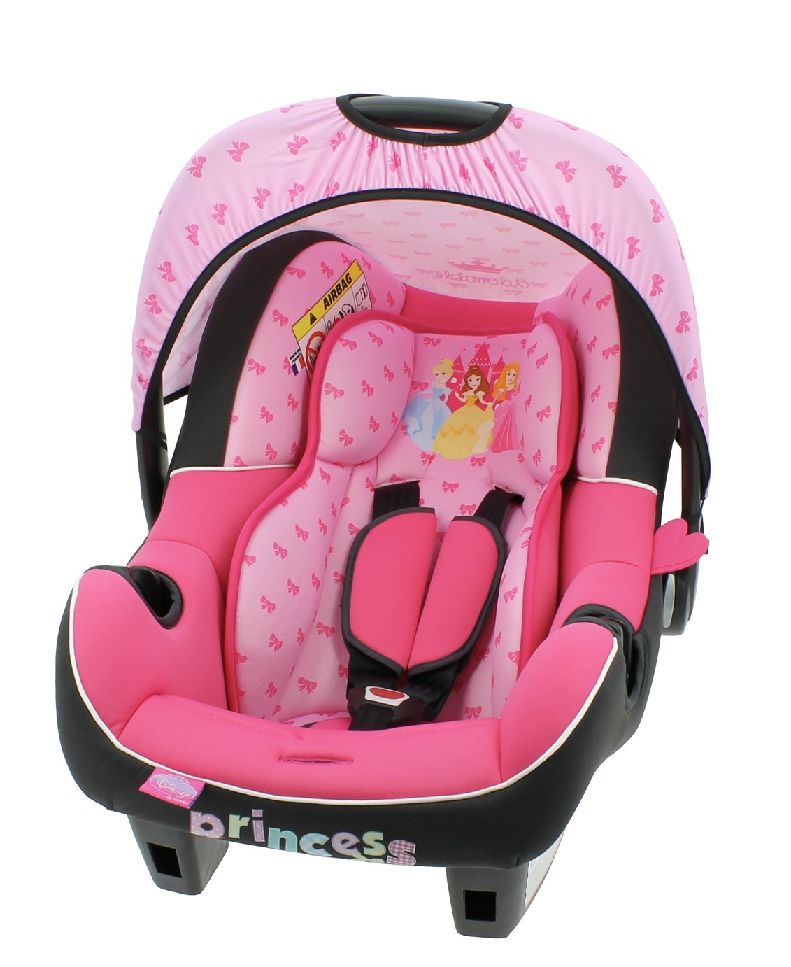 Disney Princess Beone Group 0+ Baby Car Seat - Pink