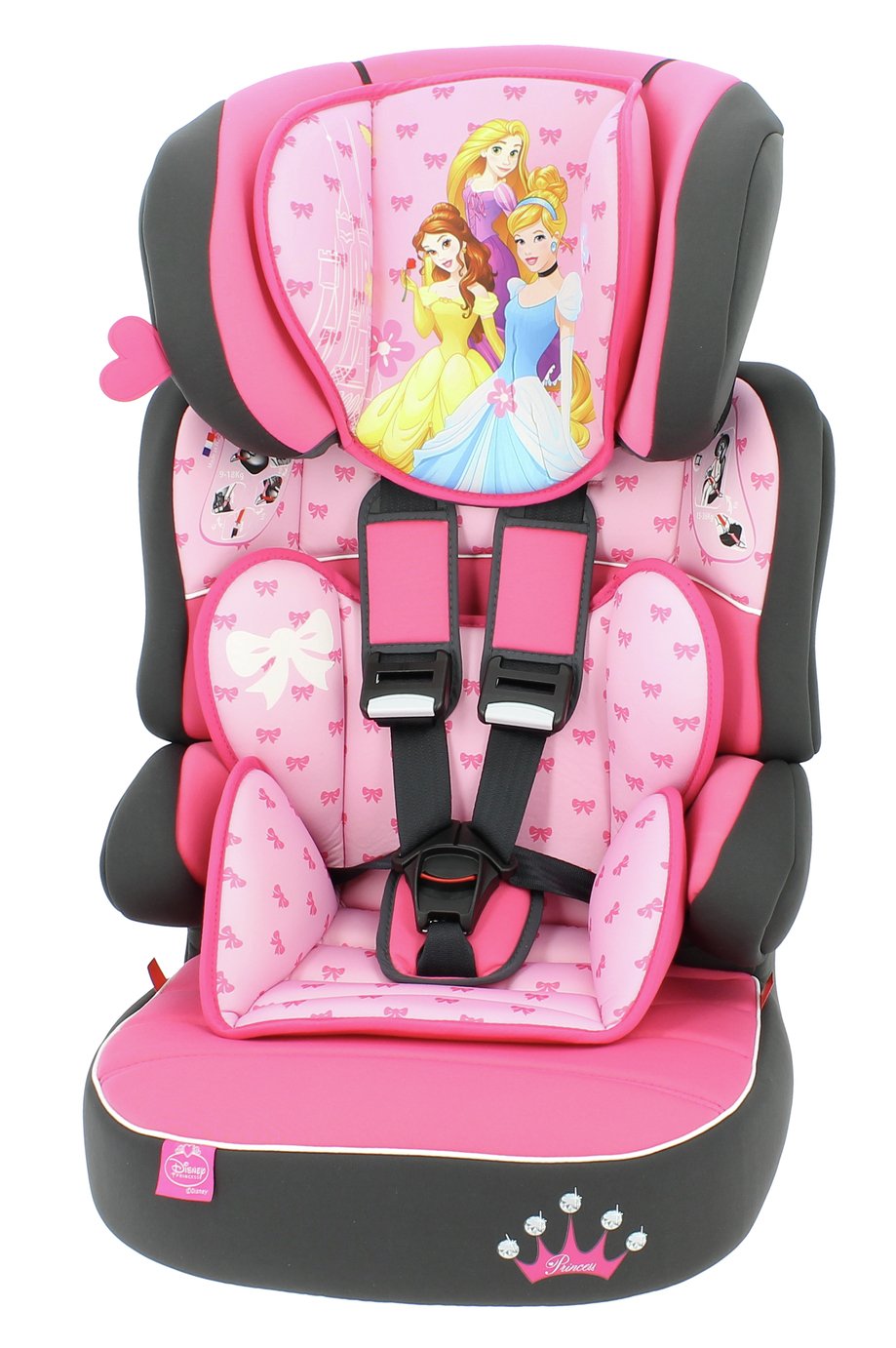 Disney Princess Beline SP LX Group 1/2/3 Car Seat - Pink