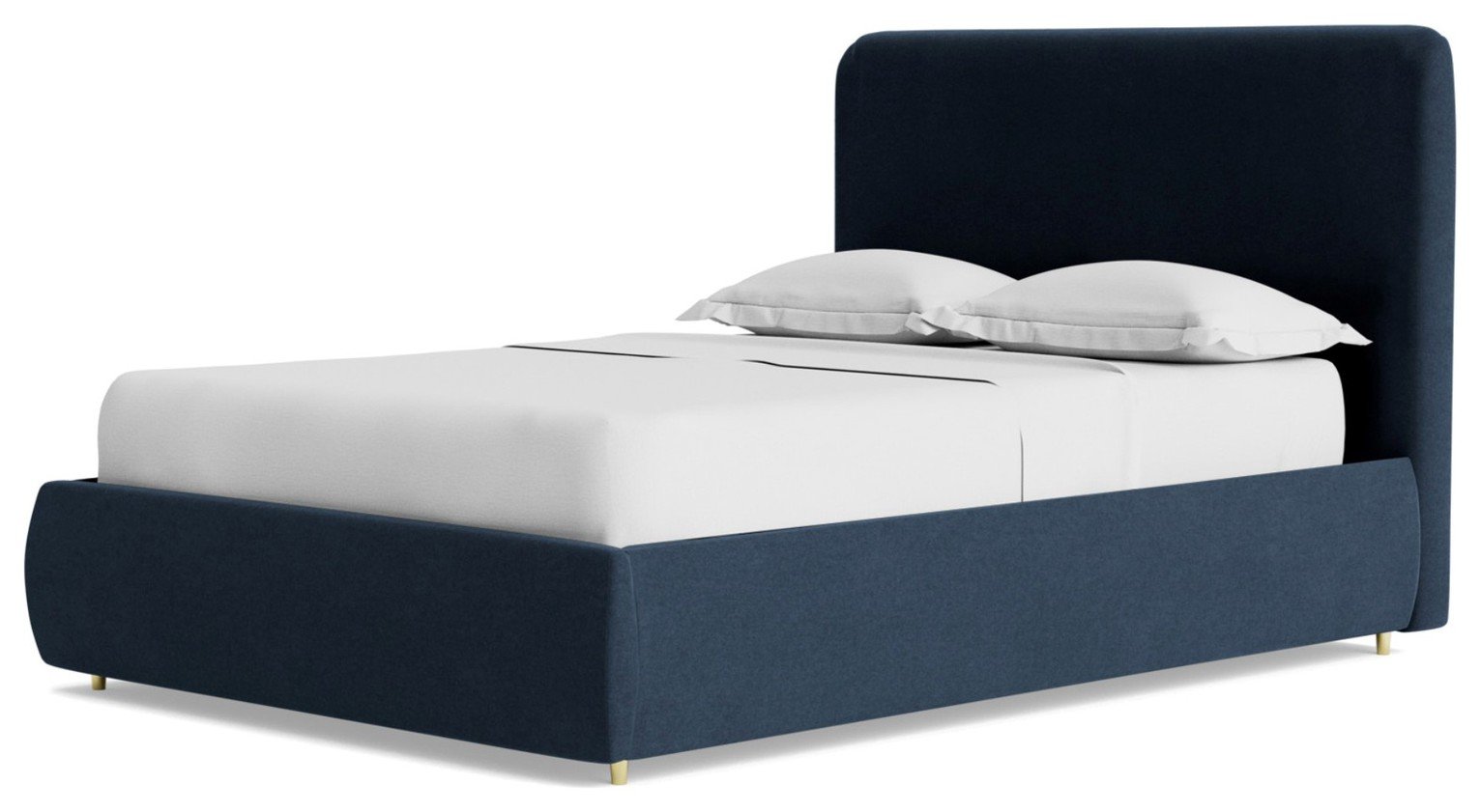 Swoon Brockham Fabric Kingsize Ottoman Bedframe- Indigo Blue