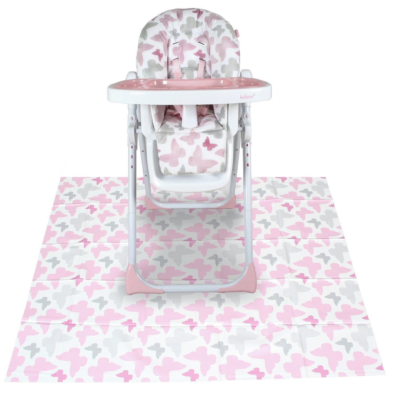 My Babiie Splash Mat - Pink Butterfly