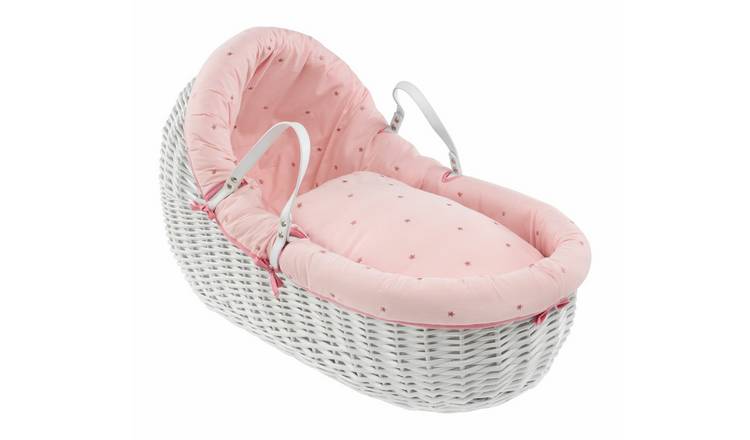 Buy Clair De Lune Lullaby Stars Willow Bassinet White Moses