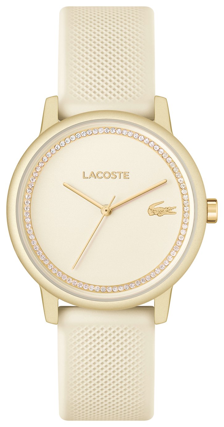 Lacoste Ladies Champagne Silicone Strap Watch