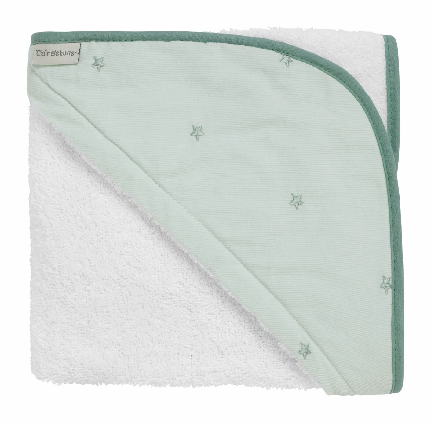 Clair de Lune Lullaby Baby Hooded Towel - Green