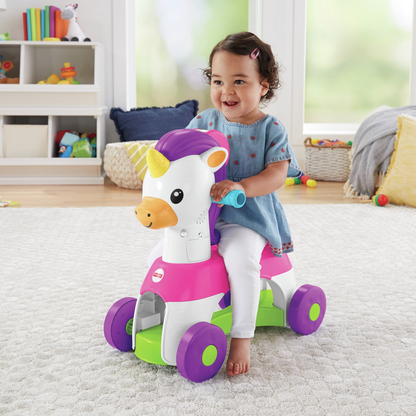 argos unicorn ride on