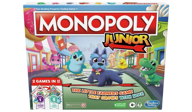 Monopoly Junior 2 in 1 Board Game from Hasbro Gaming