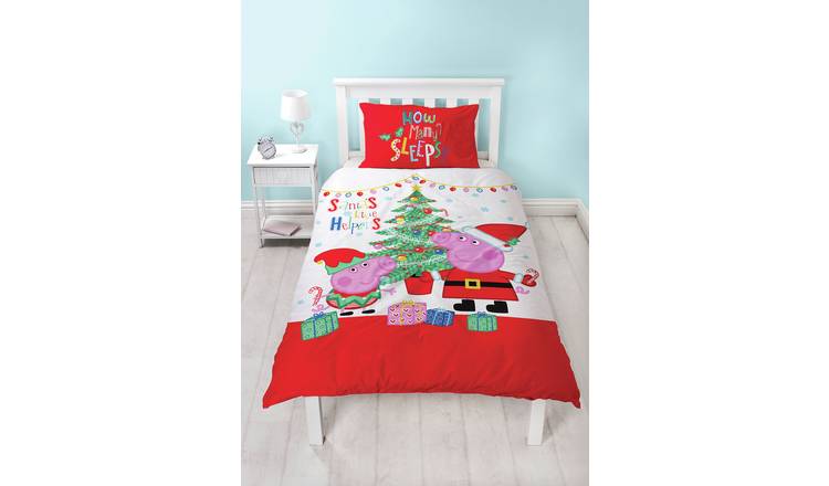 Christmas Single Bedding Noel Peppa Pig
