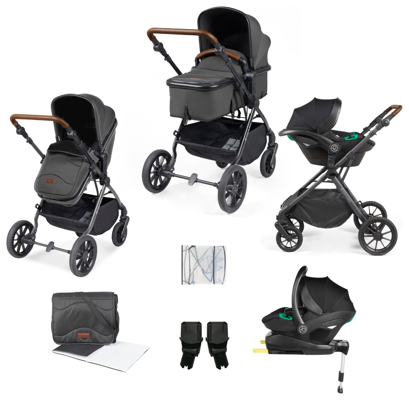 Ickle Bubba Cosmo i-Size & Isofix Travel System - Grey