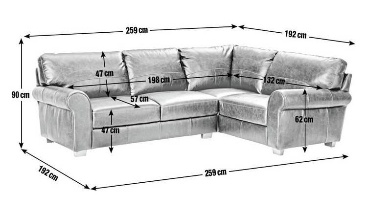 Habitat leather corner deals sofa