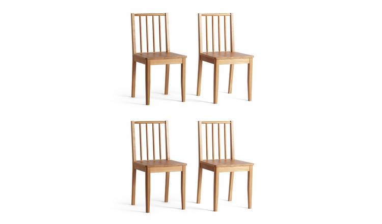 Pine deals chairs argos